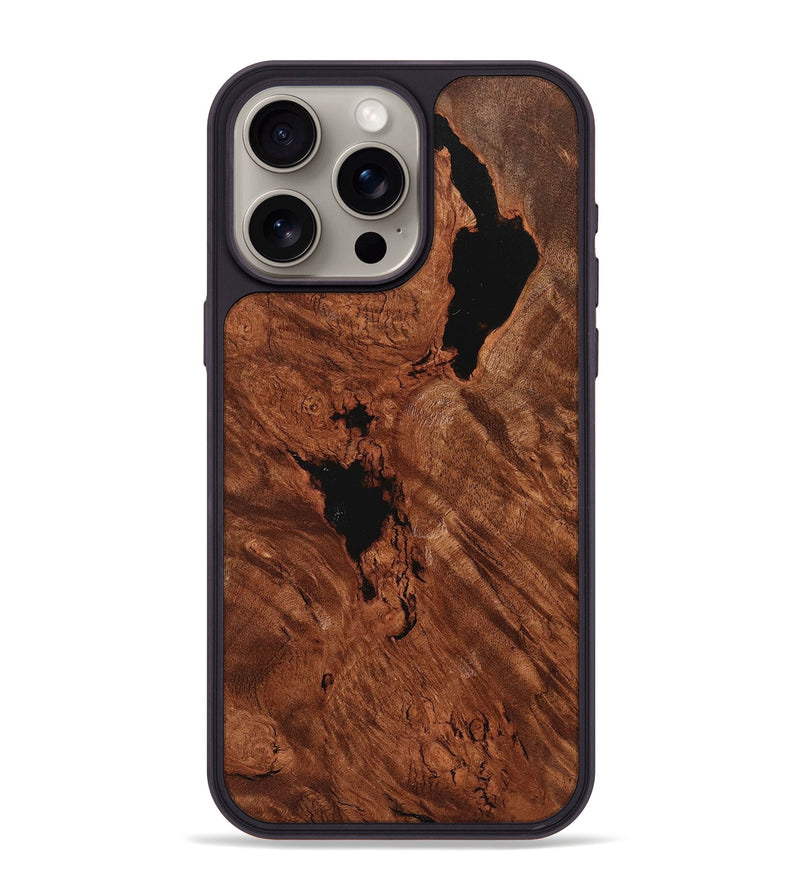 iPhone 15 Pro Max Wood+Resin Phone Case - Wilma (Wood Burl, 710253)