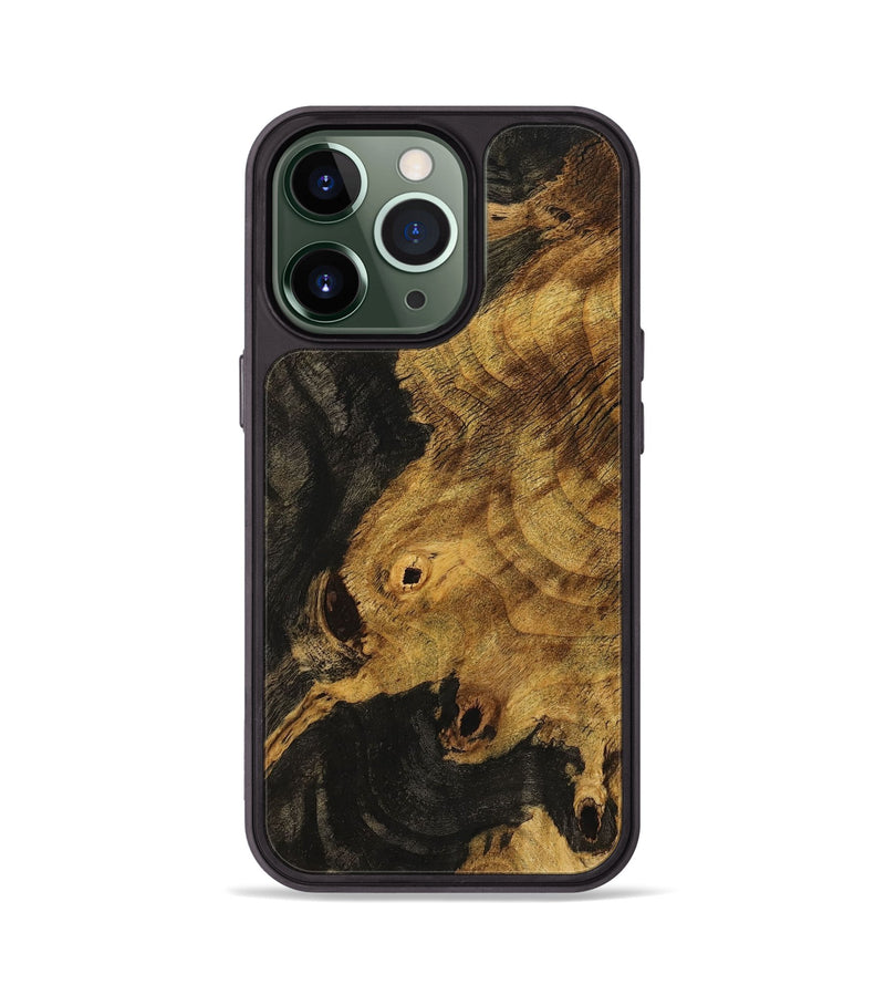 iPhone 13 Pro Wood+Resin Phone Case - Raegan (Wood Burl, 710256)