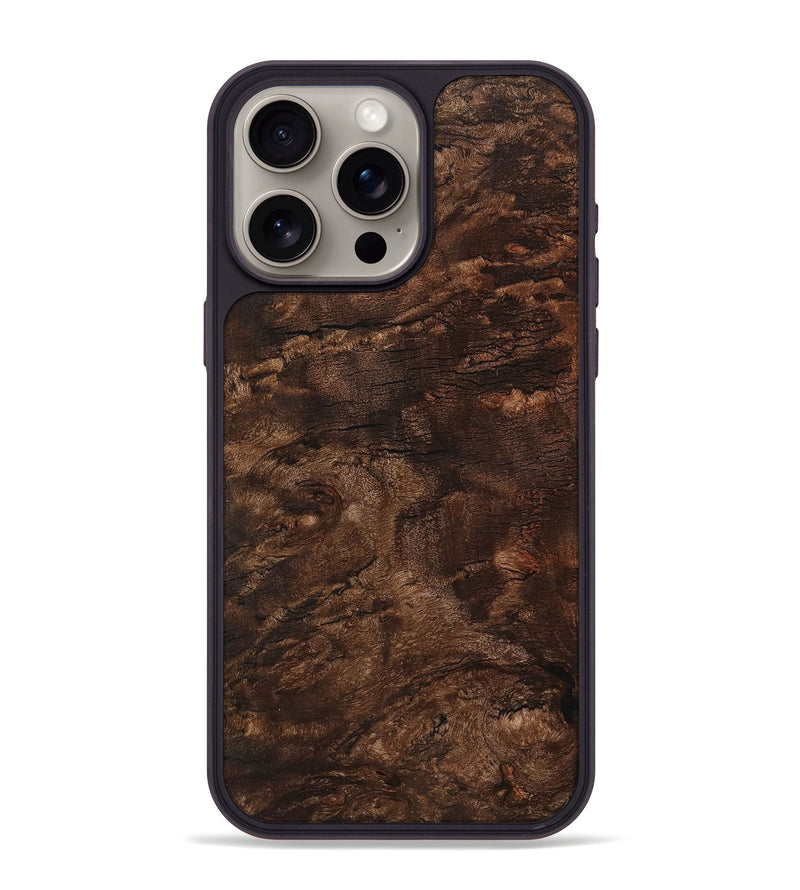 iPhone 15 Pro Max Wood+Resin Phone Case - Jazmine (Wood Burl, 710258)