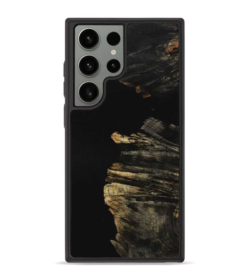 Galaxy S23 Ultra Wood+Resin Phone Case - Genesis (Pure Black, 710262)