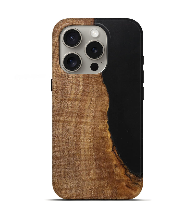 iPhone 16 Pro Wood+Resin Live Edge Phone Case - Blanche (Wood Burl, 710297)