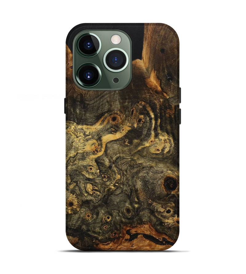 iPhone 13 Pro Wood+Resin Live Edge Phone Case - Porter (Wood Burl, 710298)