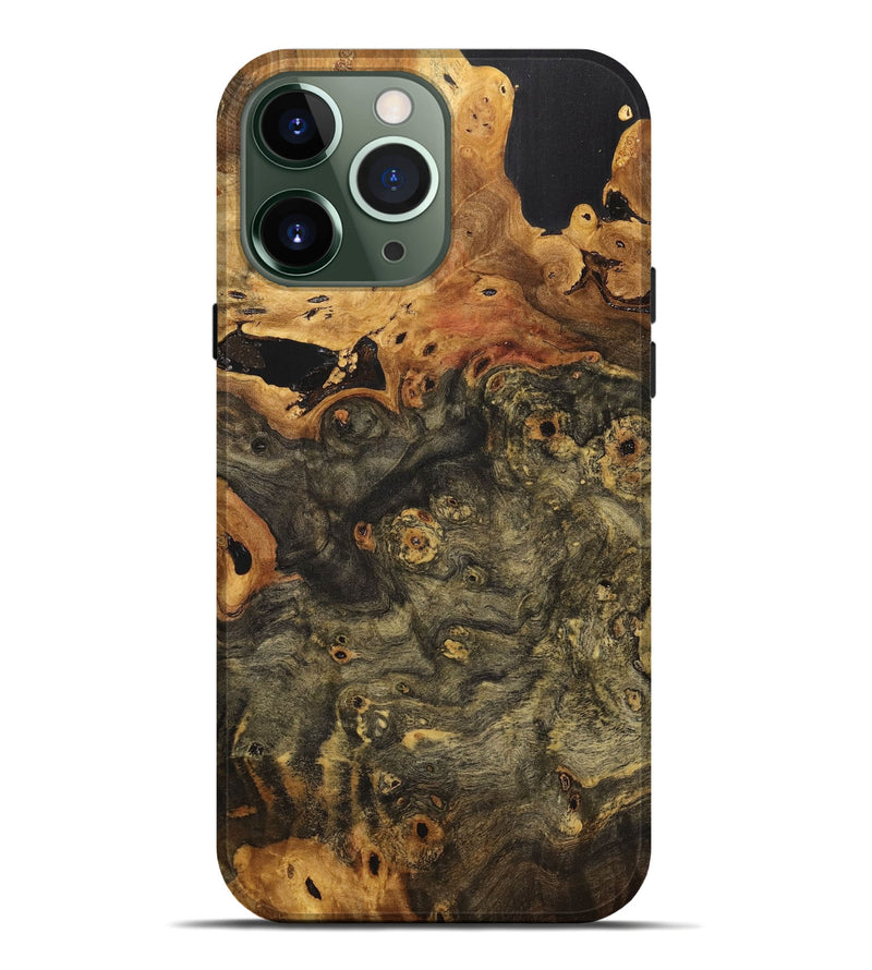 iPhone 13 Pro Max Wood+Resin Live Edge Phone Case - Delores (Wood Burl, 710301)