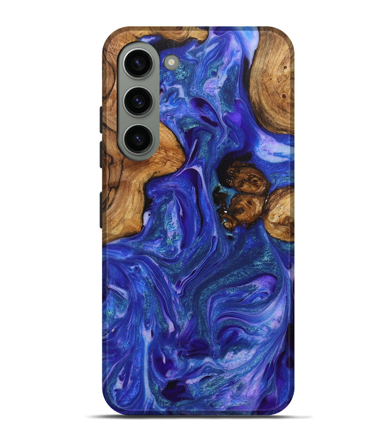 Galaxy S23 Plus Wood+Resin Live Edge Phone Case - Monica (Purple, 710316)