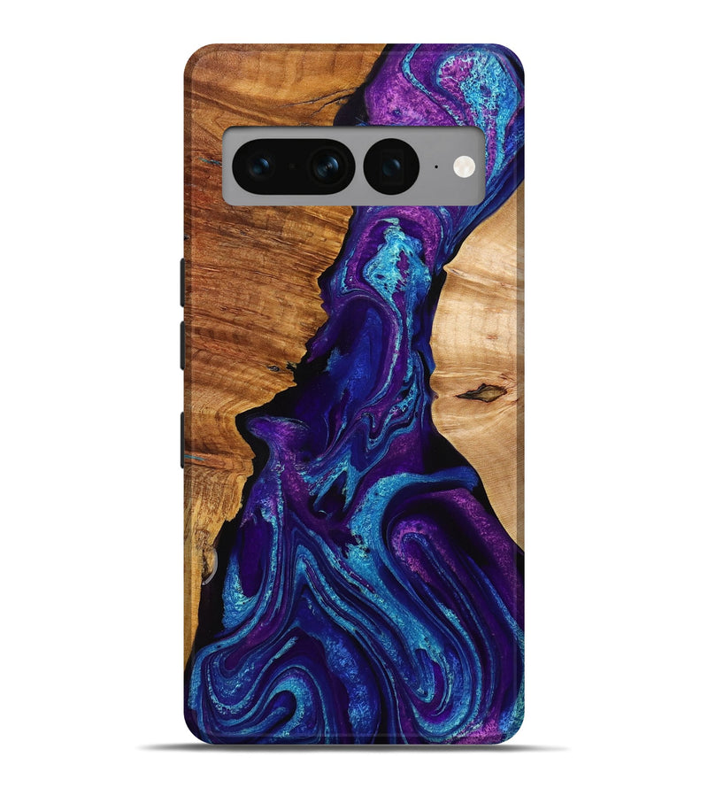 Pixel 7 Pro Wood+Resin Live Edge Phone Case - Estelle (Purple, 710318)