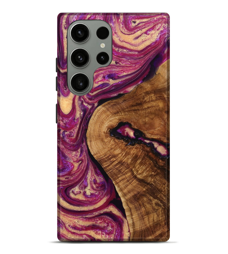 Galaxy S23 Ultra Wood+Resin Live Edge Phone Case - Robyn (Purple, 710320)