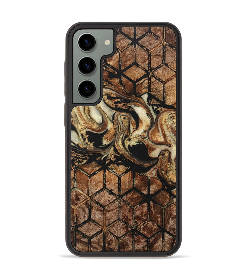Galaxy S23 Plus Wood+Resin Phone Case - Aisha (Pattern, 710353)