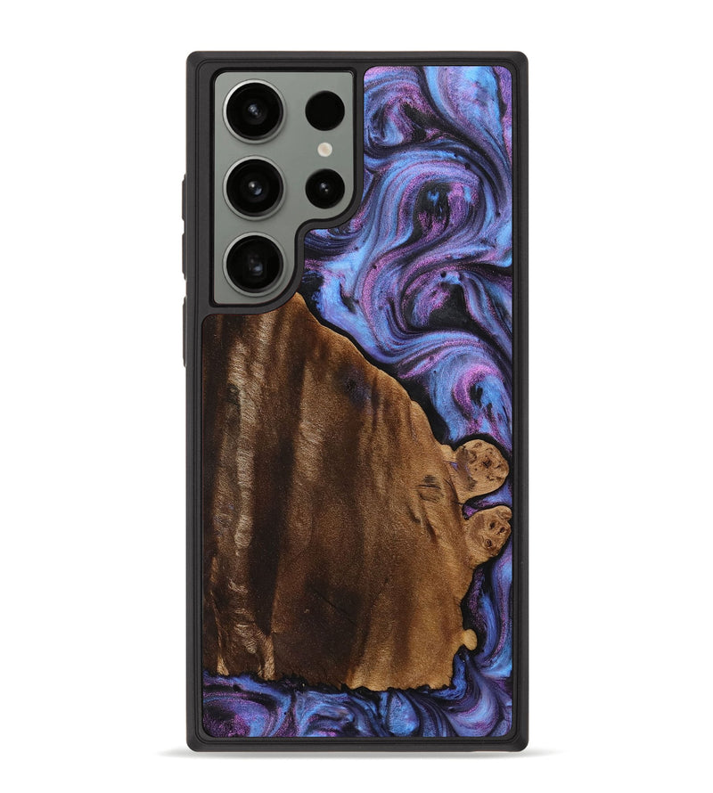 Galaxy S23 Ultra Wood+Resin Phone Case - Sadie (Purple, 710400)