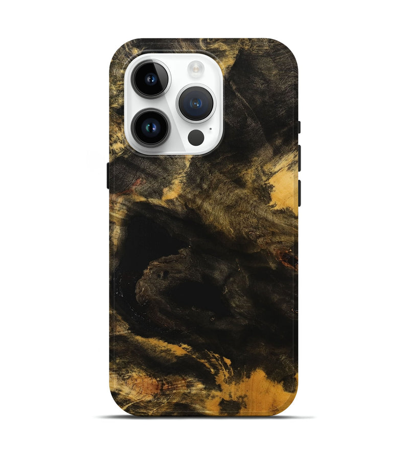 iPhone 15 Pro Wood+Resin Live Edge Phone Case - Janis (Wood Burl, 710472)