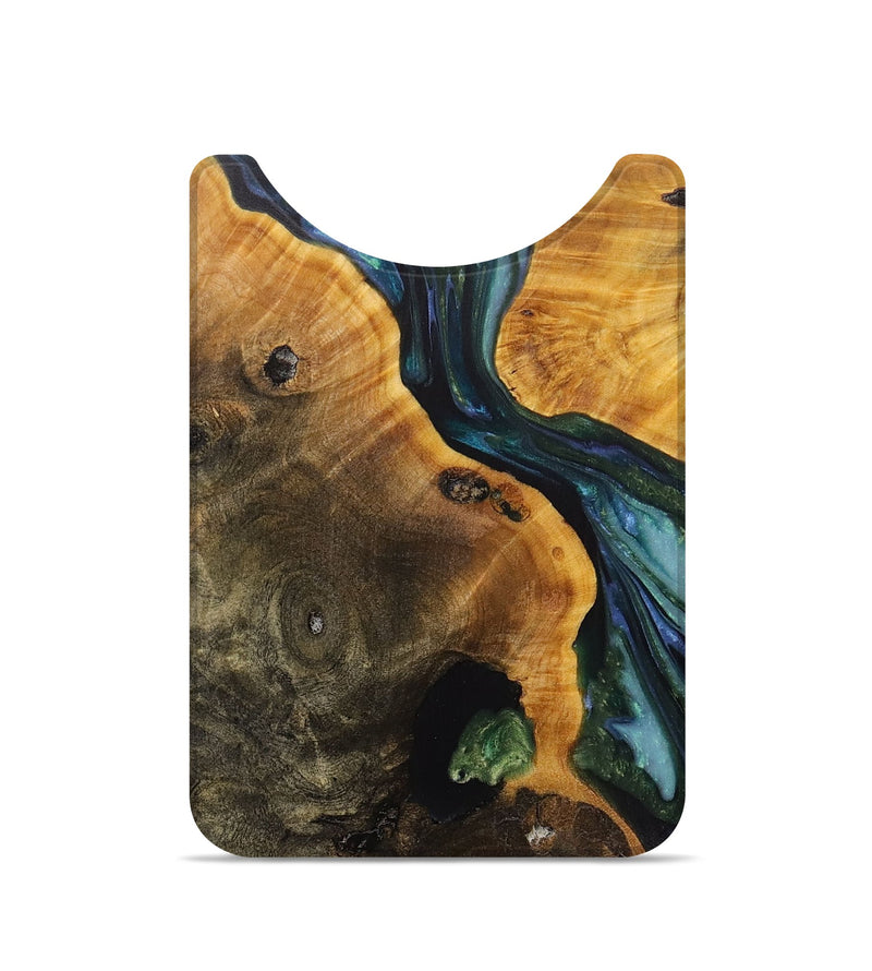 Live Edge Wood+Resin Wallet - Virgil (Green, 710477)