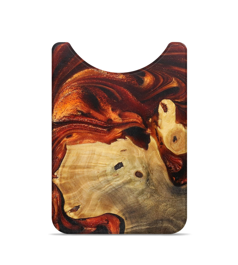 Live Edge Wood+Resin Wallet - Kelsie (Red, 710512)