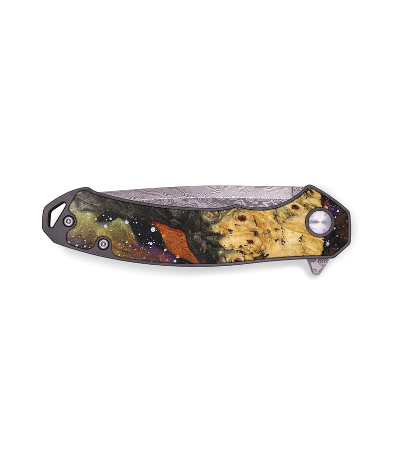 EDC Wood+Resin Pocket Knife - Violet (Cosmos, 710534)
