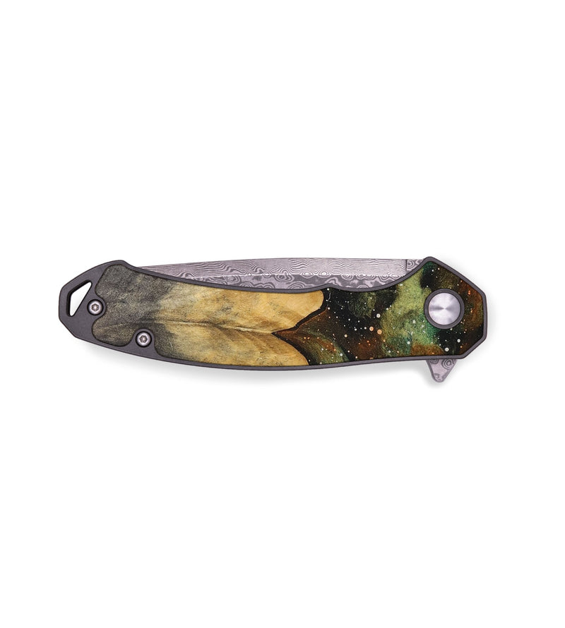 EDC Wood+Resin Pocket Knife - Debra (Cosmos, 710541)