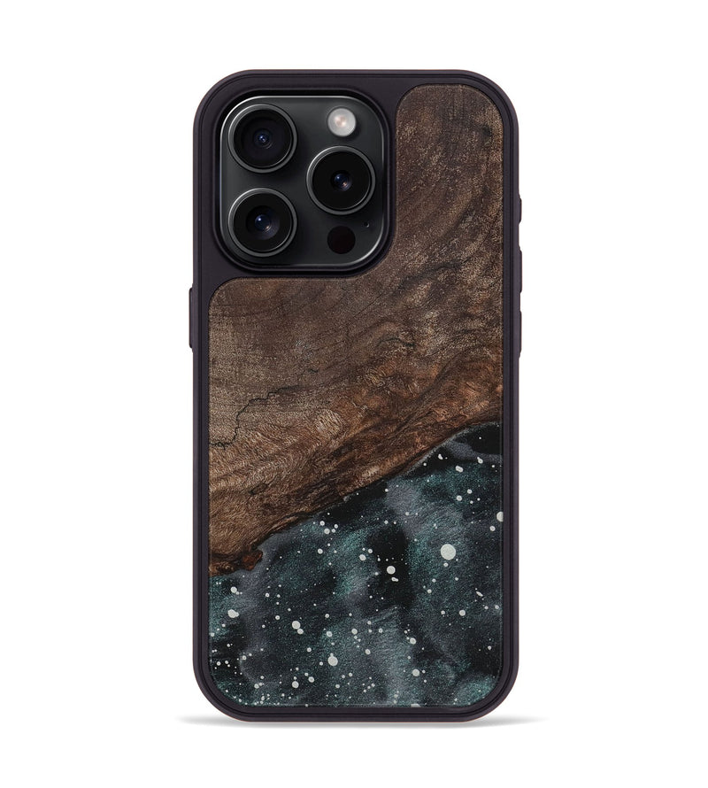 iPhone 15 Pro Wood+Resin Phone Case - Alan (Cosmos, 710678)