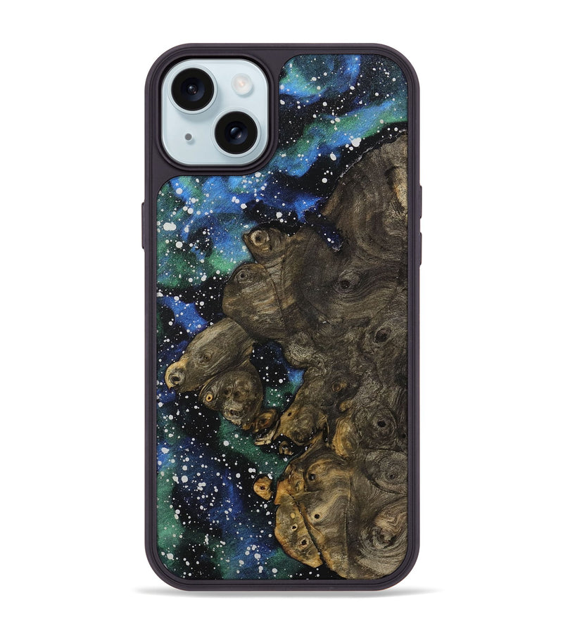 iPhone 15 Plus Wood+Resin Phone Case - Leilani (Cosmos, 710679)