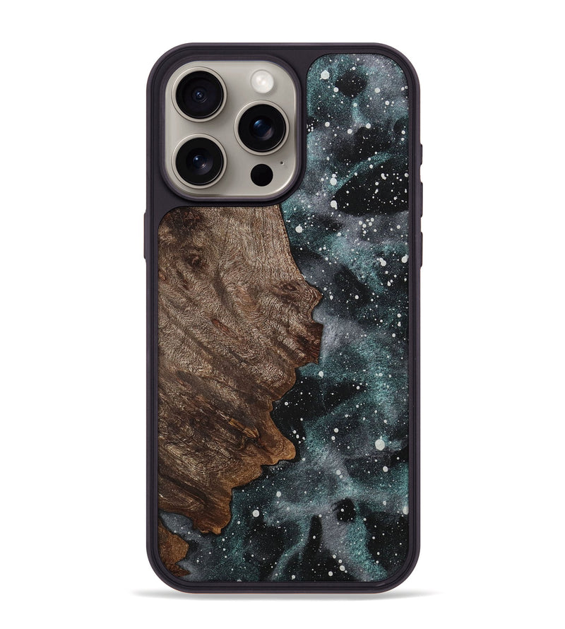 iPhone 15 Pro Max Wood+Resin Phone Case - Sondra (Cosmos, 710684)