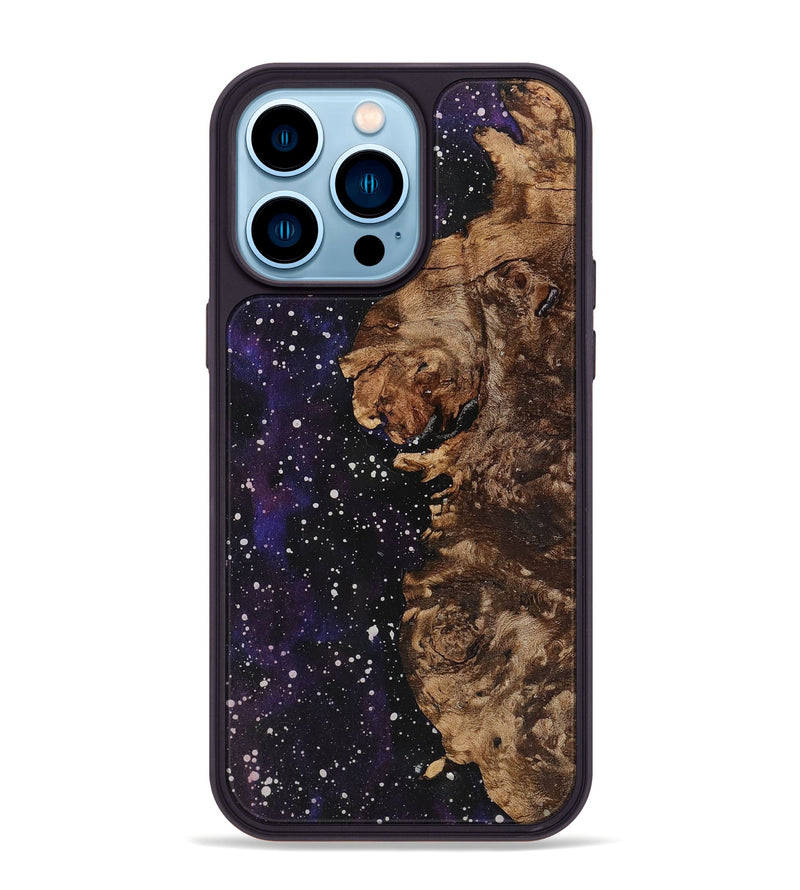 iPhone 14 Pro Max Wood+Resin Phone Case - Alondra (Cosmos, 710692)