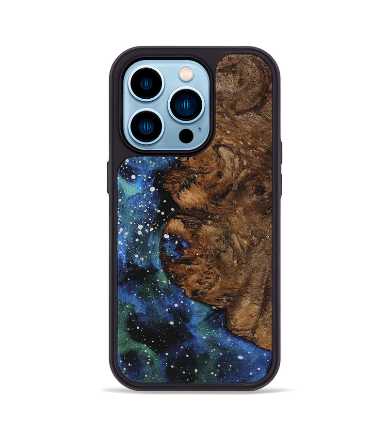 iPhone 14 Pro Wood+Resin Phone Case - Kimora (Cosmos, 710698)