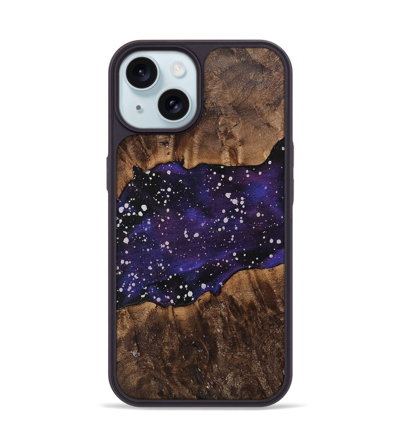 iPhone 15 Wood+Resin Phone Case - Rachel (Cosmos, 710701)