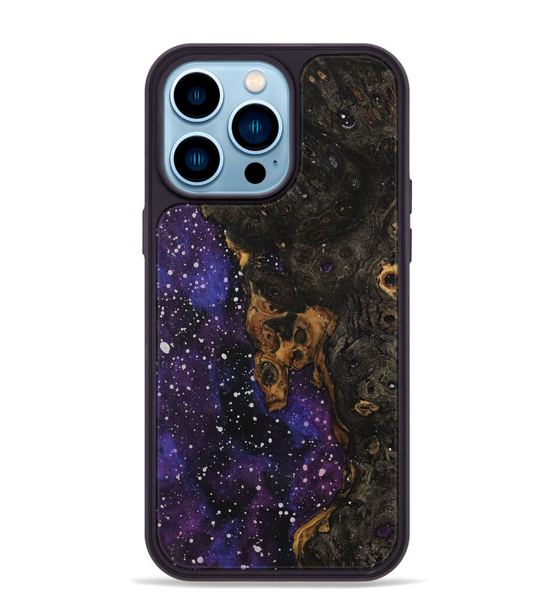 iPhone 14 Pro Max Wood+Resin Phone Case - Oscar (Cosmos, 710708)