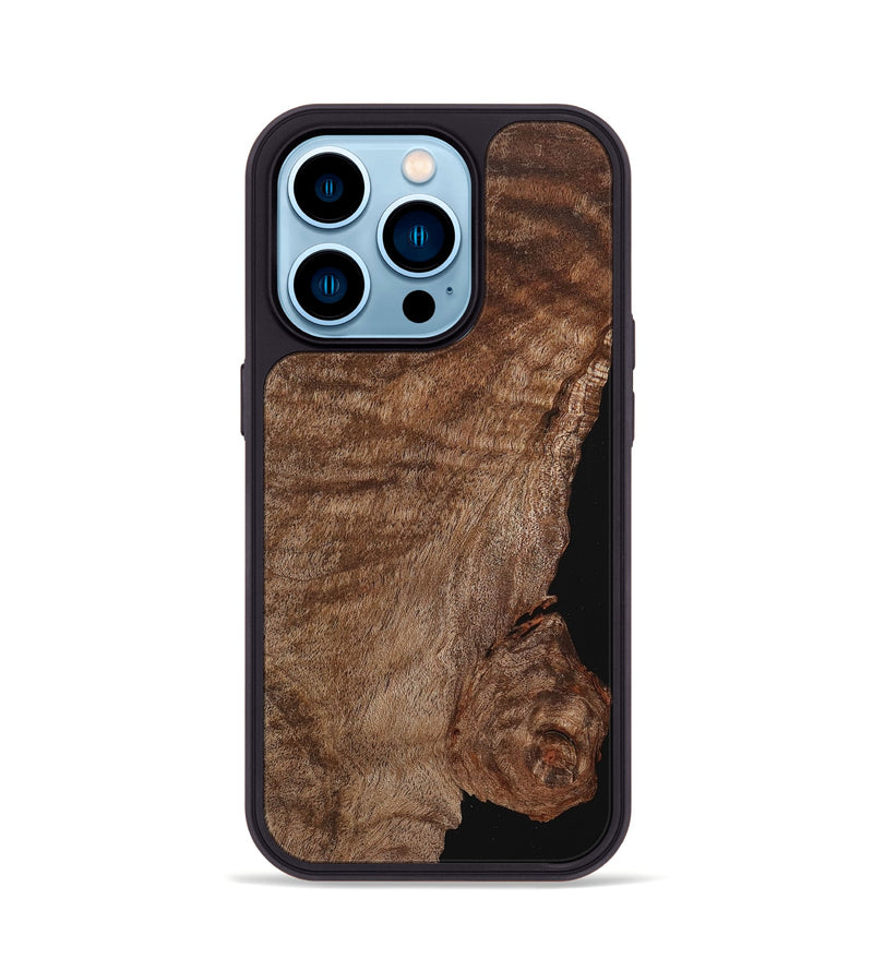 iPhone 14 Pro Wood+Resin Phone Case - Aubrey (Wood Burl, 710749)