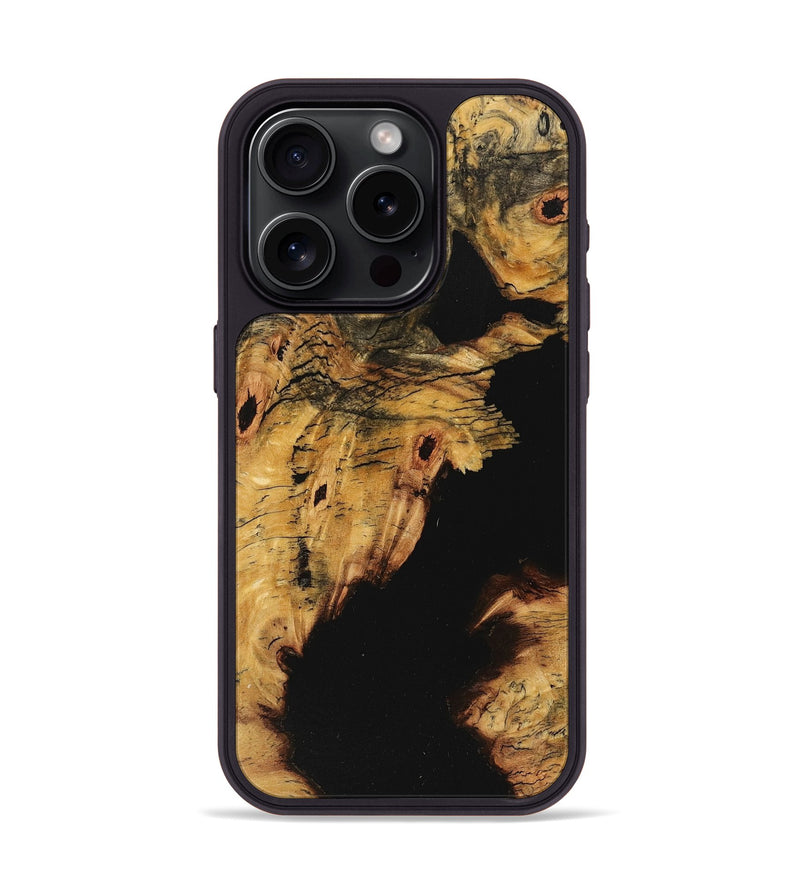 iPhone 15 Pro Wood+Resin Phone Case - Arlo (Wood Burl, 710756)
