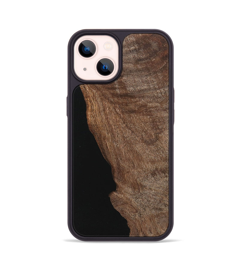iPhone 14 Wood+Resin Phone Case - Kinsley (Wood Burl, 710771)