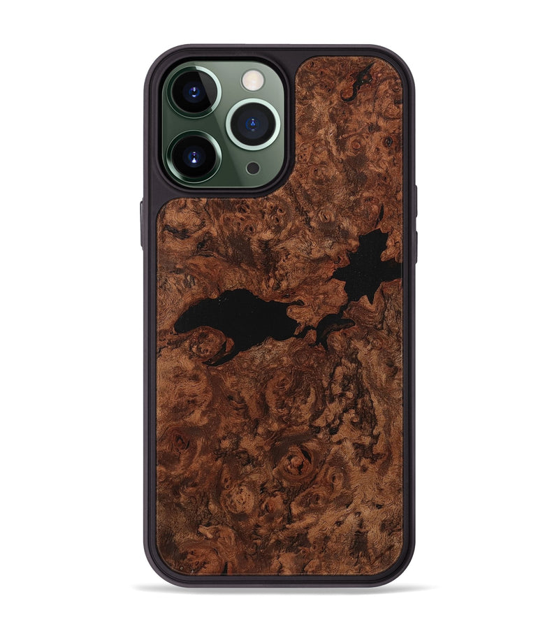 iPhone 13 Pro Max Wood+Resin Phone Case - Vera (Wood Burl, 710772)