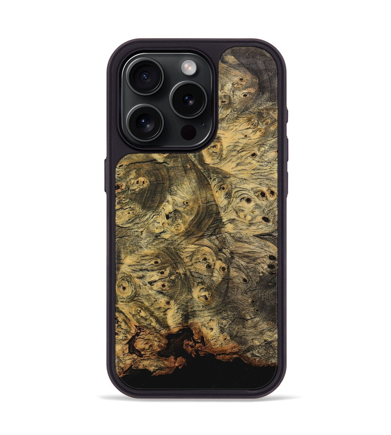 iPhone 15 Pro Wood+Resin Phone Case - Alta (Wood Burl, 710774)