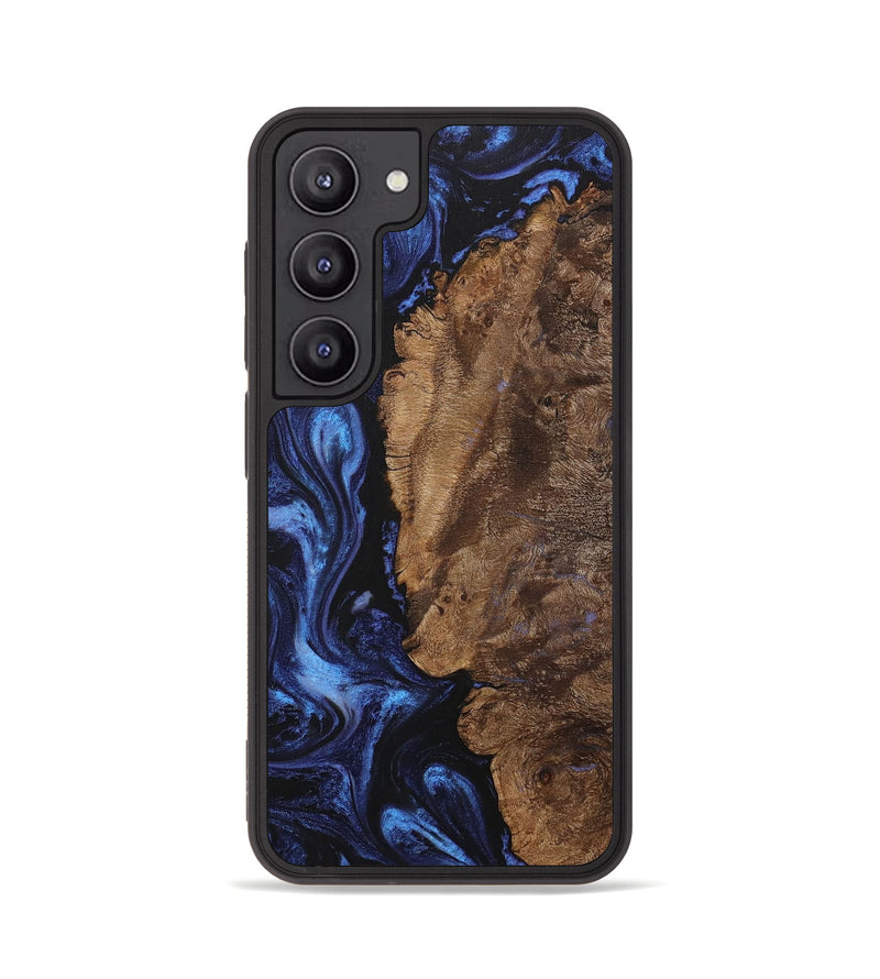 Galaxy S23 Wood+Resin Phone Case - Bodhi (Blue, 710809)