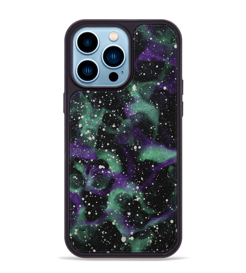 iPhone 14 Pro Max Wood+Resin Phone Case - Karina (Cosmos, 710905)
