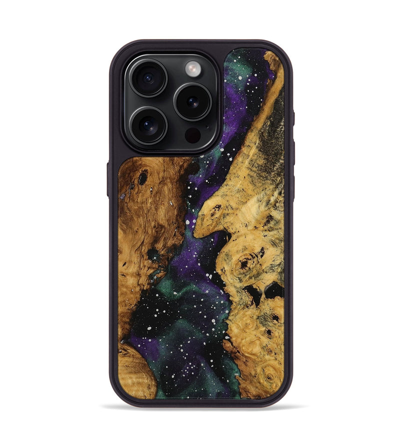 iPhone 15 Pro Wood+Resin Phone Case - Gabriel (Cosmos, 710906)