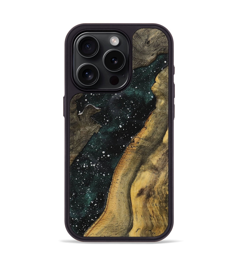 iPhone 15 Pro Wood+Resin Phone Case - Danna (Cosmos, 710913)