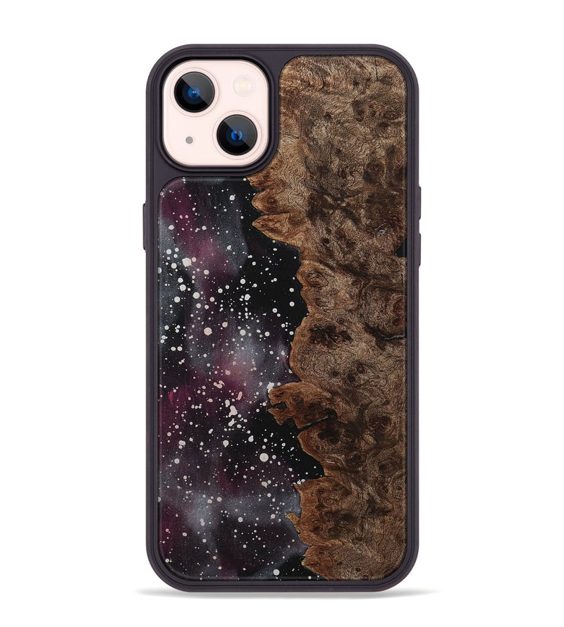 iPhone 14 Plus Wood+Resin Phone Case - Alan (Cosmos, 710920)