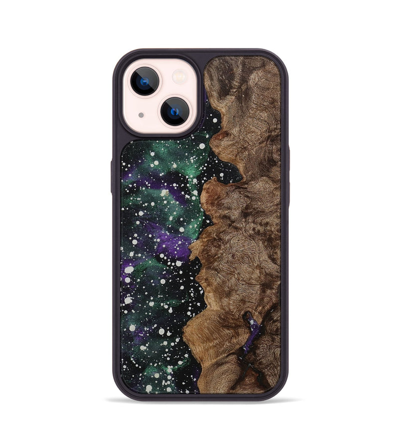iPhone 14 Wood+Resin Phone Case - Marley (Cosmos, 710931)