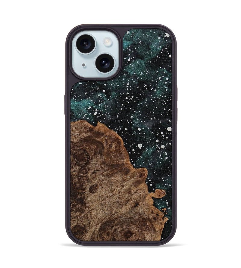 iPhone 15 Wood+Resin Phone Case - Bill (Cosmos, 710936)