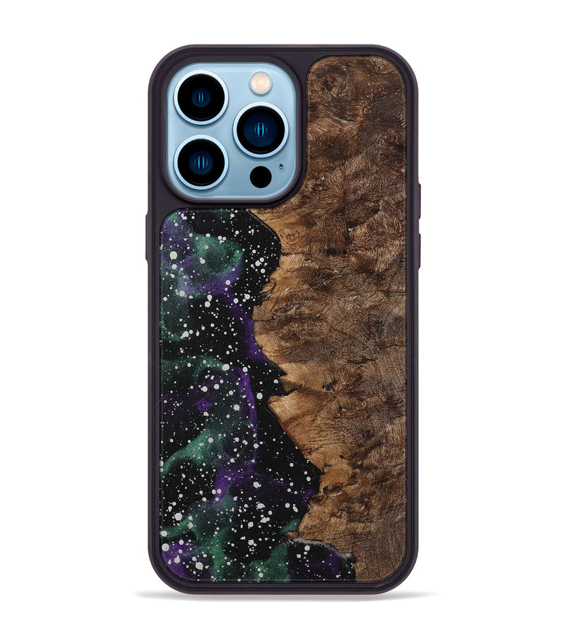 iPhone 14 Pro Max Wood+Resin Phone Case - Alessandra (Cosmos, 710943)