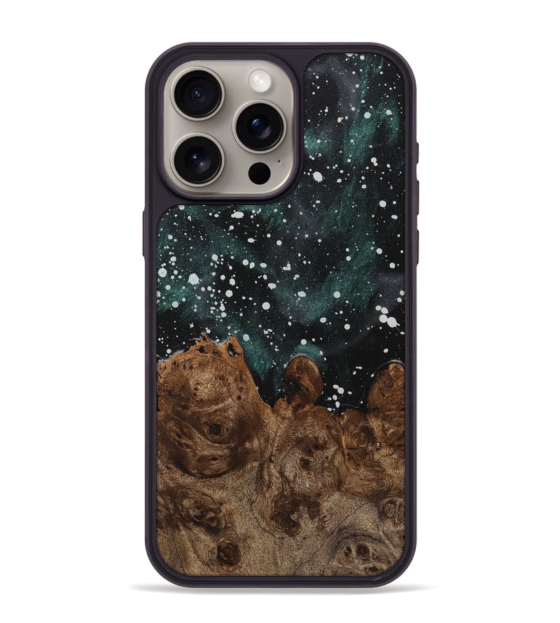 iPhone 15 Pro Max Wood+Resin Phone Case - Chris (Cosmos, 710946)