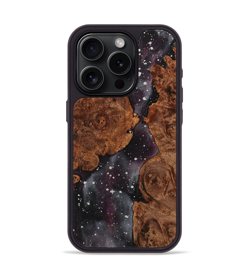 iPhone 15 Pro Wood+Resin Phone Case - Lorena (Cosmos, 710954)