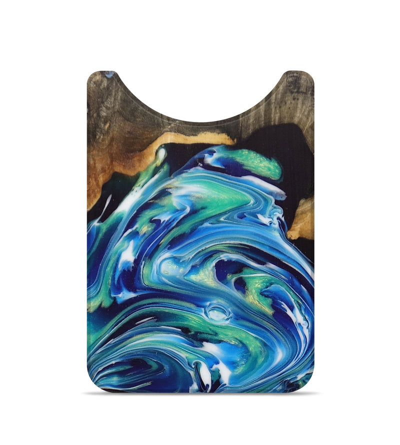 Live Edge Wood+Resin Wallet - Nelson (Blue, 710992)