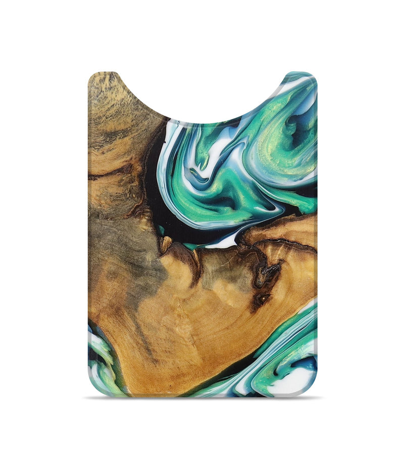 Live Edge Wood+Resin Wallet - Earl (Green, 710994)