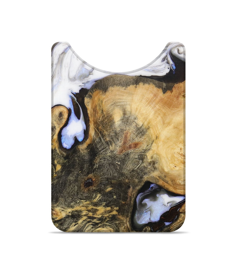Live Edge Wood+Resin Wallet - Jayla (Black & White, 711001)