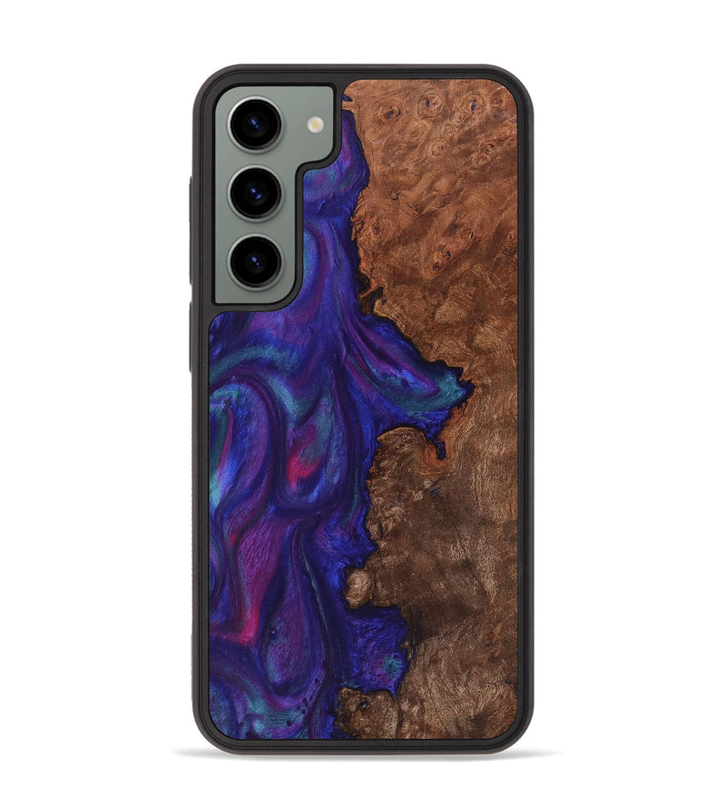Galaxy S23 Plus Wood+Resin Phone Case - Jamal (Purple, 711037)