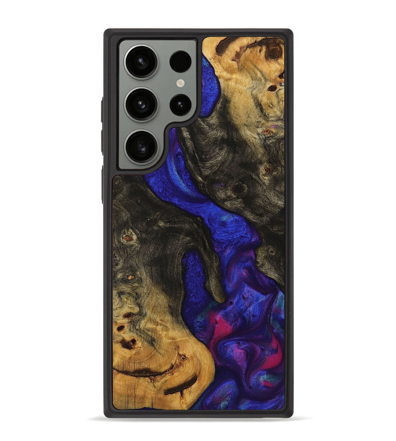 Galaxy S23 Ultra Wood+Resin Phone Case - Gavin (Purple, 711047)