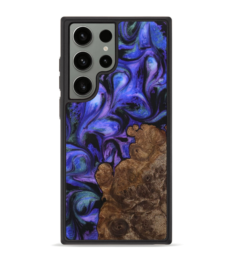 Galaxy S23 Ultra Wood+Resin Phone Case - Hendrix (Purple, 711049)