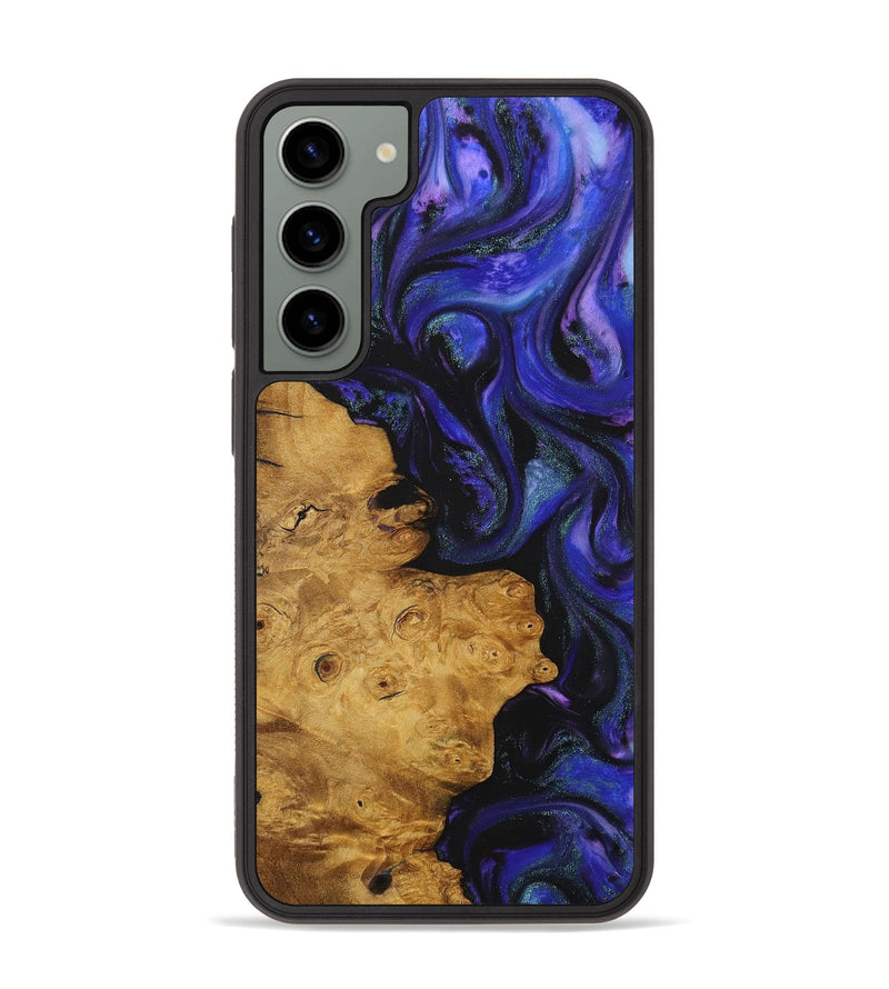 Galaxy S23 Plus Wood+Resin Phone Case - Moises (Purple, 711050)