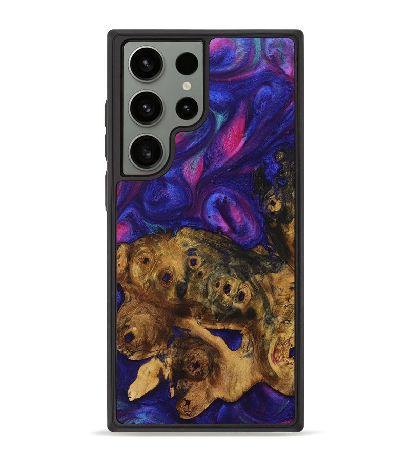 Galaxy S23 Ultra Wood+Resin Phone Case - Maddox (Purple, 711052)