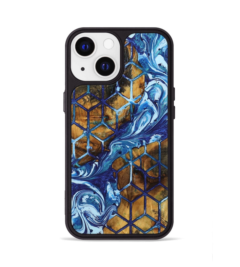 iPhone 13 Wood+Resin Phone Case - Carolina (Pattern, 711068)