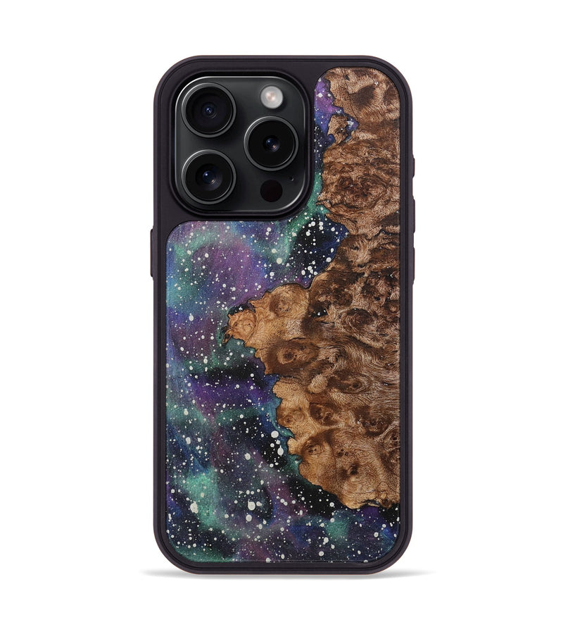 iPhone 15 Pro Wood+Resin Phone Case - Heaven (Cosmos, 711102)