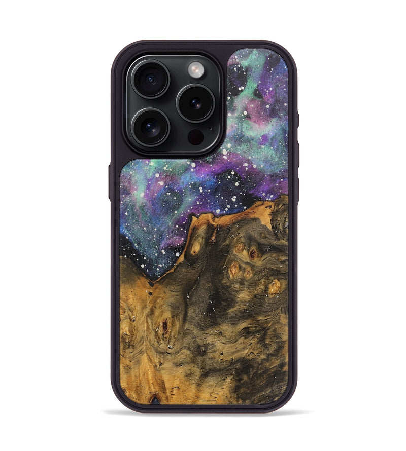 iPhone 15 Pro Wood+Resin Phone Case - Joselyn (Cosmos, 711105)